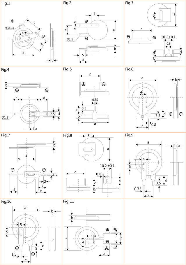 Button Cell Pin Configuration